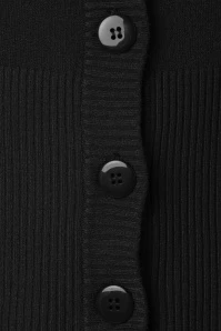 50s Dolly Cardigan In Black 5 50s Dolly Cardigan In Black - Image 3
