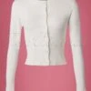 50s Dolly Cardigan In Ivory White -Past Perfect Style 117430 Banned Dolly Cardigan off White 140 50 22388 20170828 0002W category