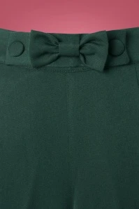40s Hidden Away Trousers In Teal 5 40s Hidden Away Trousers In Teal - Image 3