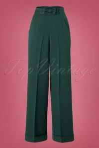 Past Perfect Style -Past Perfect Style 117991 Dancing Days by Banned Hidden Away Teal Trousers 131 40 22280 20161011 0002W category