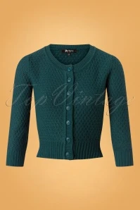 50s Jennie Cardigan In Peacock