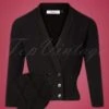 50s Emily Cardigan In Black -Past Perfect Style 188943 Banned 34615 Cardigan Black Buttons 11032020 003Z category