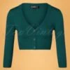 50s Shela Cropped Cardigan In Peacock Green -Past Perfect Style 202979 Mak Sweater 39567 Cardigan Peacock Short 07302020 004W category
