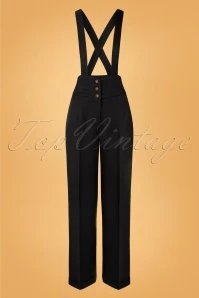 Past Perfect Style 27 40s Her Favourite Trousers In Black