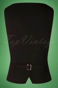 50s Dianne Waistcoat In Black 5 50s Dianne Waistcoat In Black - Image 3