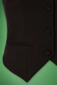 50s Dianne Waistcoat In Black 7 50s Dianne Waistcoat In Black - Image 5