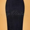 50s Damen Pencil Belt Skirt In Dark Blue Wash -Past Perfect Style 208452 Queen Kerosine 38976 Pencilskirt Denim Belt 100521 006W category