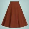 Bunny 50s Ravenwood Skirt In Brown