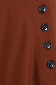 Bunny 50s Ravenwood Skirt In Brown 5 Bunny 50s Ravenwood Skirt In Brown - Image 3