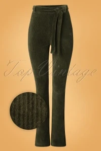 70s Dolly Trousers In Green