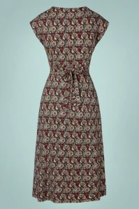 King Louie Lot Navarro Midi Dress In True Red 5 King Louie Lot Navarro Midi Dress In True Red - Image 3