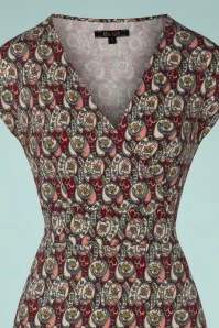 King Louie Lot Navarro Midi Dress In True Red 6 King Louie Lot Navarro Midi Dress In True Red - Image 4