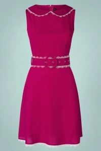 Past Perfect Style -Past Perfect Style 237920 Vixen 45900 Dress Sleeveless Collared Pink 230113 506W category