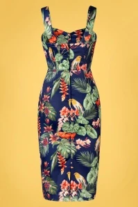Vixen Floral Bird Wrap Dress In Multi 5 Vixen Floral Bird Wrap Dress In Multi - Image 3