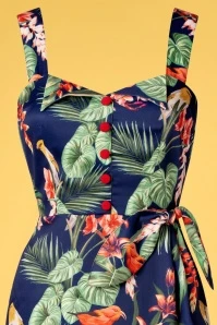 Vixen Floral Bird Wrap Dress In Multi 6 Vixen Floral Bird Wrap Dress In Multi - Image 4