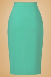 Rose Lee Pencil Skirt In Mint 6 Rose Lee Pencil Skirt In Mint - Image 4