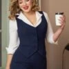 Dianne Waistcoat In Navy