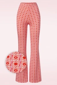 Saskia Flared Pants In Orange