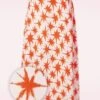 Palms Midi Skirt In Orange -Past Perfect Style 239601 surkana 45474 skirt orange stars white 230316 500Z category