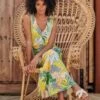Tasia Tropical Maxi Dress In Multi -Past Perfect Style 239692 Smashed Lemon 46077 Maxi Dress Tropical Print Yellow 20230317 020L category