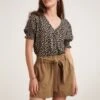 Shelley Shorts In Camel -Past Perfect Style 240333 Smashed Lemon 46085 Shorts Brown 20230329 020LW category