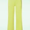 Naomi Trousers In Lime -Past Perfect Style 240462 MDM 45320 pants bright Citrus wide legs 230330 501W category
