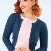 Bunny 50s Paloma Cardigan In Blue