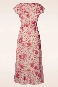 Babs Sparkling Maxi Dress In Pink And Red 6 Babs Sparkling Maxi Dress In Pink And Red - Image 4