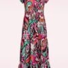 Mirna Maxi Dress In Multi -Past Perfect Style 242186 Smashed Lemon 46435 Maxi Dress Multi Purple Pink 230505 403W category