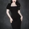 Coquette Dress In Black 2 Coquette Dress In Black -Past Perfect Style 243442 Katakomb 46648 Dress Coquette Black 020LW category