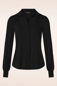 King Louie Carina Blouse In Black