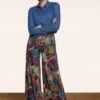 King Louie Border Palazzo Nightingale Pants In Blue -Past Perfect Style 243608 king louie 46981 pants border palaz zo nightingale blue 021L category