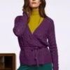 King Louie Farfalle Wrap Top In Caspia Purple -Past Perfect Style 243722 King Louie 46852 Top Wrap Farfalle Caspia Purple 020L bewerkt category