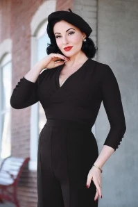 Past Perfect Style 15 Richi Top In Black