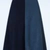 Compania Fantastica Sirena Skirt In Blue -Past Perfect Style 244122 Compania Fantastica 47352 Skirt Light Dark Blue 230728 501W category