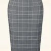 Penny Pencil Skirt In Black White Check -Past Perfect Style 244319 Vintage Chic 48213 Skirt Pencil Black White 230801 501W category