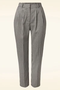 Houndstooth Forever Trouser In Black