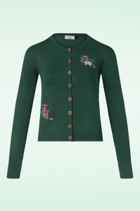 Woodland Mushroom Cardigan In Green