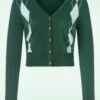 Heritage Scandi Cardigan In Green