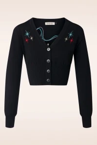 Let's Go Bowling Cardigan In Black