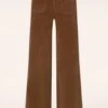 Betsy Wide Pants In Brown -Past Perfect Style 244739 Surkana 47151 Pants Corduroy Brown Flared 20230807 405W category