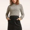 Anna Suedine Skirt In Black