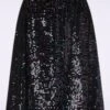 Go Go Go Skirt In Green And Purple -Past Perfect Style 245167 Mademoiselle Yeye 47069 Skirt GoGoGo Sequins Black 230502 403W category
