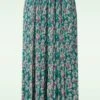 Macchia Plisse Skirt In Garda Petrol -Past Perfect Style 245203 20 To 48232 Skirt Plise Green Gold 08142023 402W category