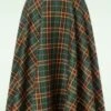 Highland Swing Skirt In Green -Past Perfect Style 245359 Banned 47366 Skirt Highland Green Swing 230501 402W category