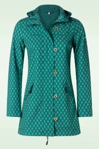 Blutsgeschwister Wild Weather Lightweight Softshell Jacket In Travelling Is Love Blue