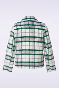 Hannah Coat In White And Green 6 Hannah Coat In White And Green - Image 4