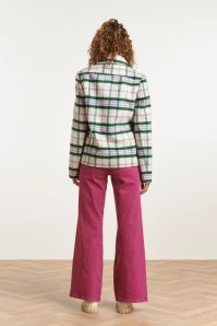 Hannah Coat In White And Green 4 Hannah Coat In White And Green - Image 2