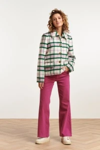 Hannah Coat In White And Green 3 Hannah Coat In White And Green