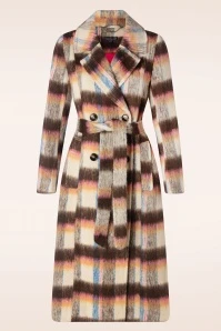 Past Perfect Style 5 Stella Coat In Sand And Brown